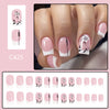 12 Sizes-24 PcsPress On Nails C425