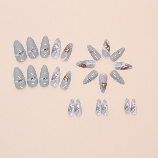 12 Sizes-24 Pcs Press On Nails W1762