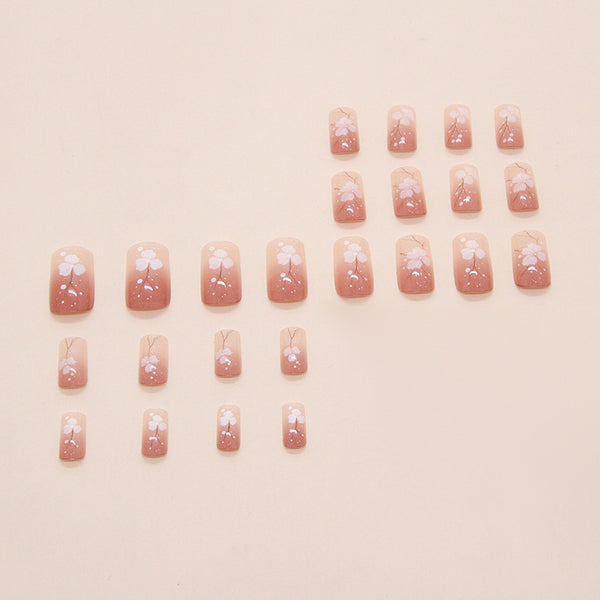 12 Sizes-24 Pcs Press On Nails W1912