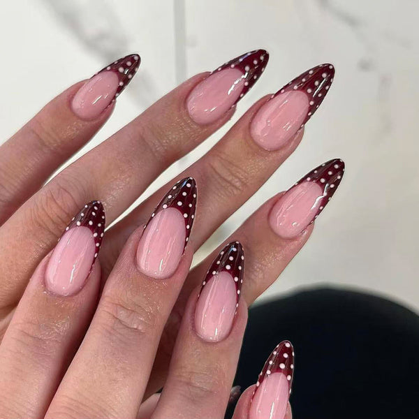 12 Sizes-24 Pcs Press On Nails C1229