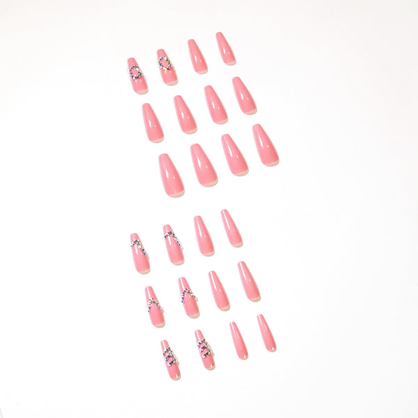 12 Sizes-24 Pcs Press On Nails JP1344