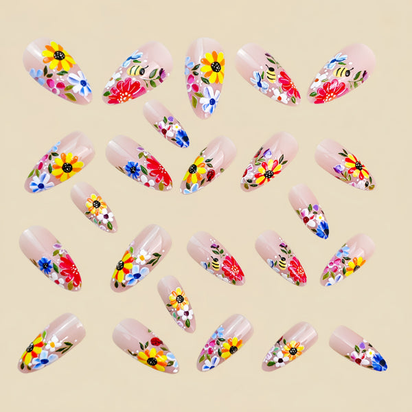 12 Sizes-24 Pcs Press On Nails Y1876