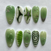 12 Sizes-24 Pcs Press On Nails W2014