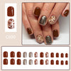 12 Sizes-24 Pcs Press On Nails C600