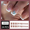 12 Sizes-24 Pcs Press On Nails Y019