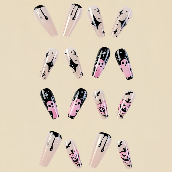 12 Sizes-24 Pcs Press On Nails Y135