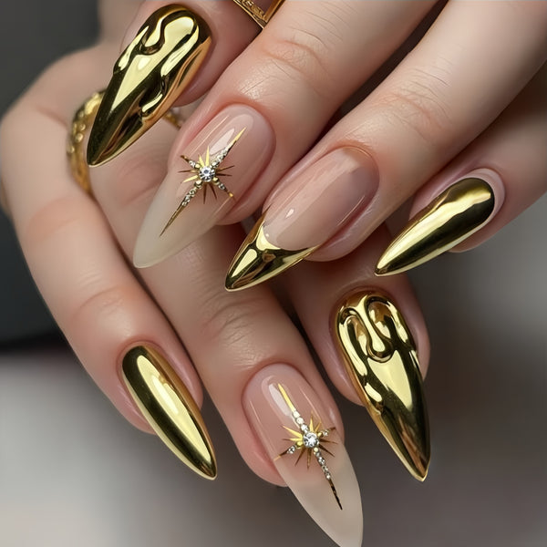 12 Sizes-24 Pcs Press On Nails Y1810