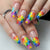 12 Sizes-24 Pcs Press On Nails Y1894