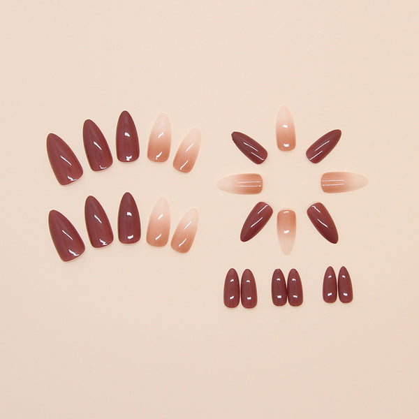 12 Sizes-24 Pcs Press On Nails W1623