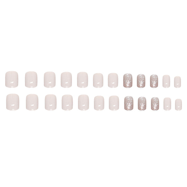 12 Sizes-24 Pcs Press On Nails W1301