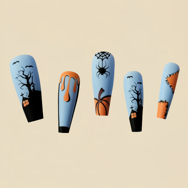 12 Sizes-24 Pcs Press On Nails Y170