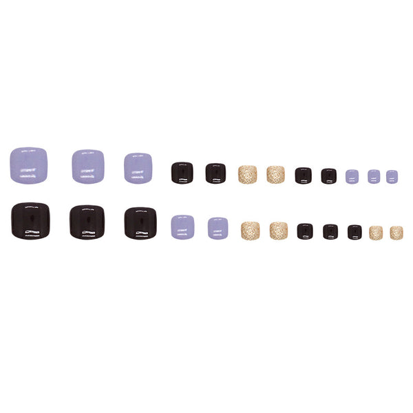 12 Sizes-24 Pcs Press On Nails F131