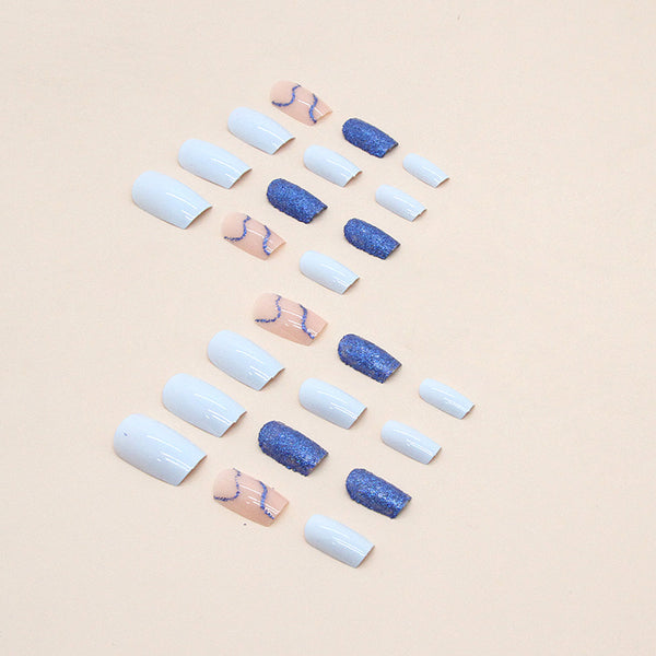 12 Sizes-24 Pcs Press On Nails W484