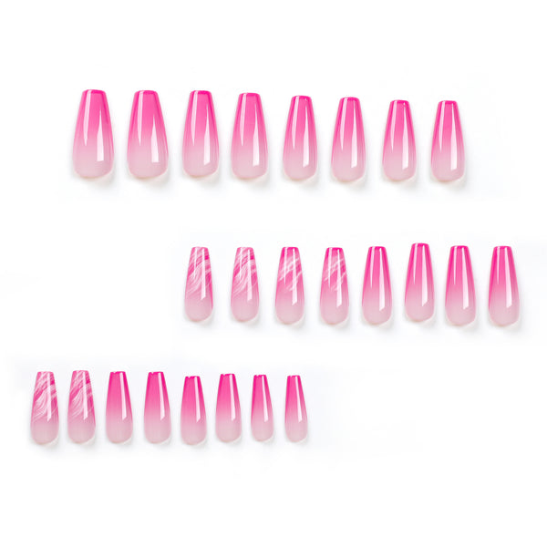 12 Sizes-24 Pcs Press On Nails JP2743
