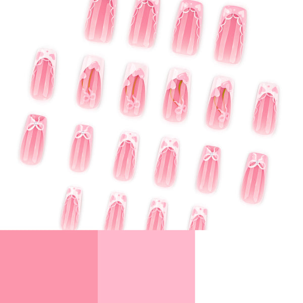 12 Sizes-24 Pcs Press On Nails JP4332