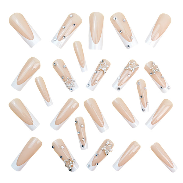 12 Sizes-24 Pcs Press On Nails Y870