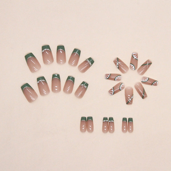 12 Sizes-24 Pcs Press On Nails Z729