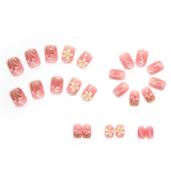 12 Sizes-24 Pcs Press On Nails Z396