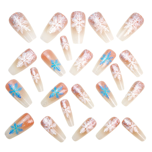 12 Sizes-24 Pcs Press On Nails Y1300