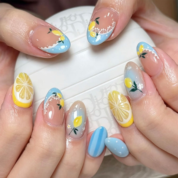 12 Sizes-24 Pcs Press On Nails JP4426