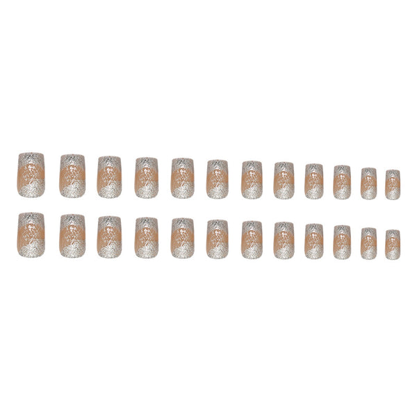 12 Sizes-24 Pcs Press On Nails W2181