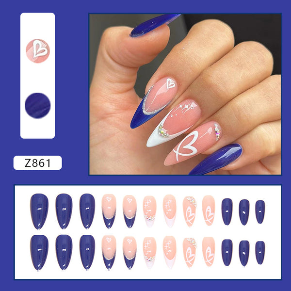 12 Sizes-24 Pcs Press On Nails Z861