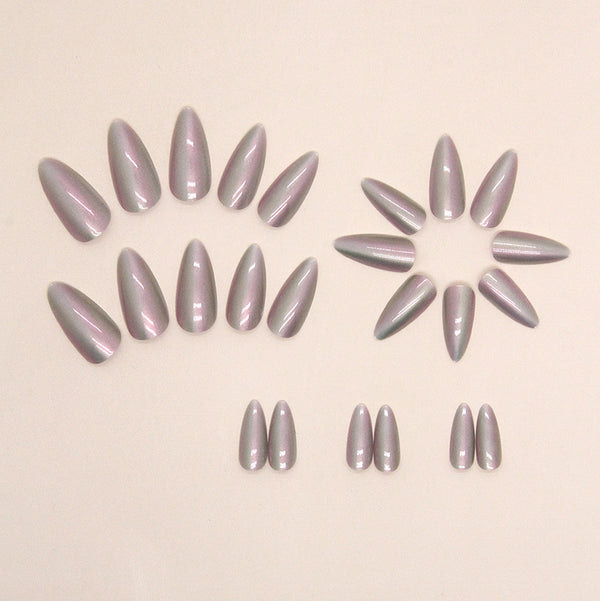 12 Sizes-24 Pcs Press On Nails W1300