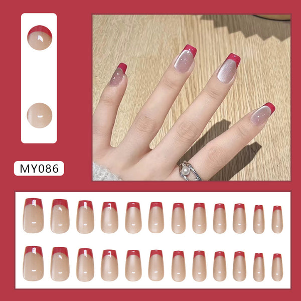 12 Sizes-24 Pcs Press On Nails MY086