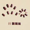 12 Sizes-24 Pcs Press On Nails Y1189