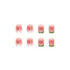 12 Sizes-24 Pcs Press On Nails R504