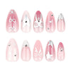 12 Sizes-24 Pcs Press On Nails JP3223