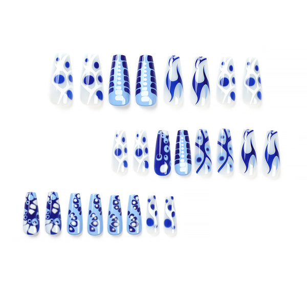 12 Sizes-24 Pcs Press On Nails JP2755