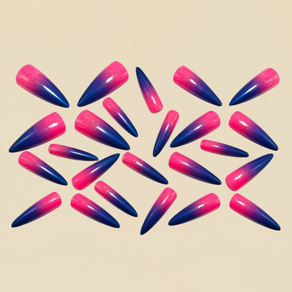 12 Sizes-24 Pcs Press On Nails Y1518