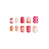 12 Sizes-24 Pcs Press On Nails C314