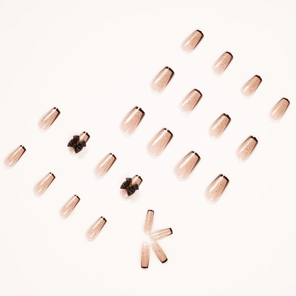12 Sizes-24 Pcs Press On Nails JP1030