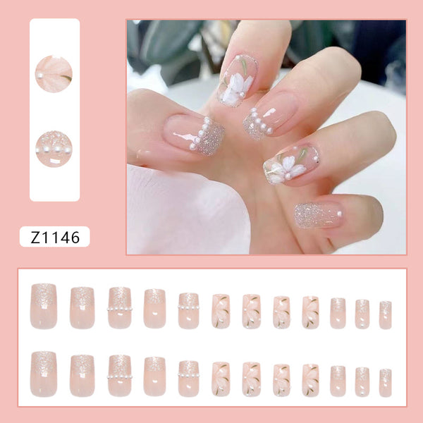 12 Sizes-24 PcsPress On Nails Z1146