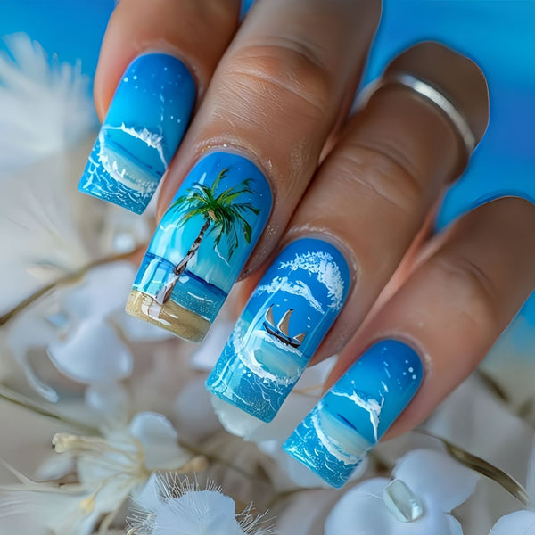 12 Sizes-24 Pcs Press On Nails Y921