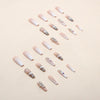 12 Sizes-24 Pcs Press On Nails Z521