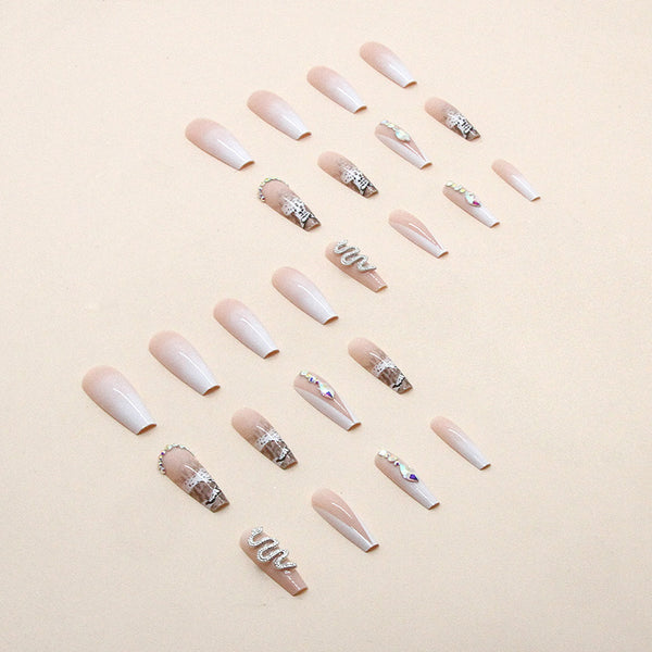 12 Sizes-24 Pcs Press On Nails Z521