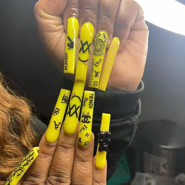 12 Sizes-24 Pcs Press On Nails Z181