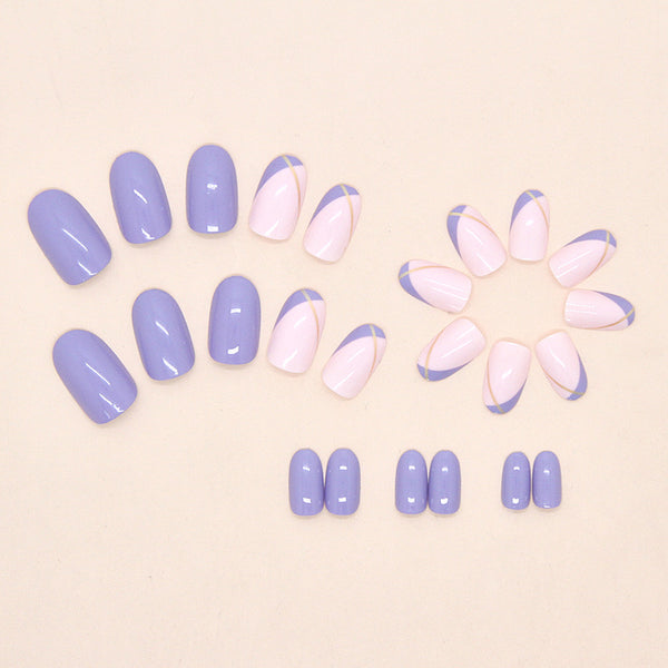 12 Sizes-24 Pcs Press On Nails W1939