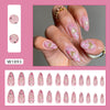 12 Sizes-24 Pcs Press On Nails W1893