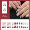 12 Sizes-24 Pcs Press On Nails C1232
