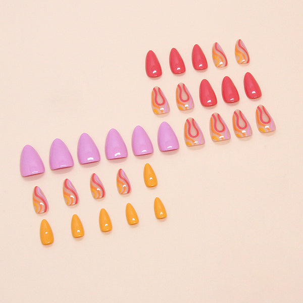 30 Pcs Press On Nails W1715
