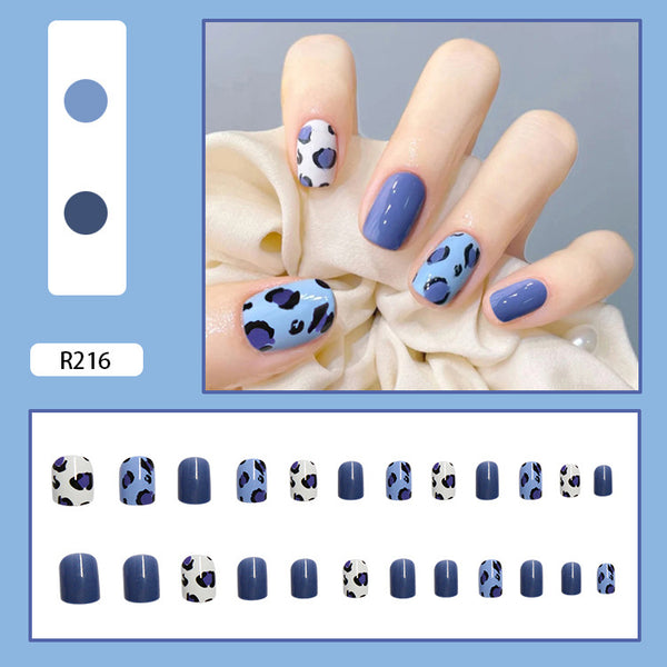 12 Sizes-24 Pcs Press On Nails R201