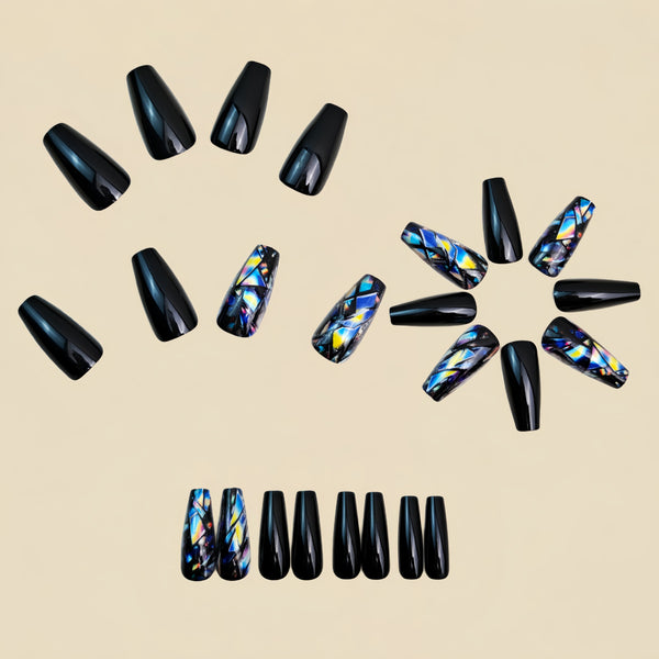 12 Sizes-24 Pcs Press On Nails Y1498