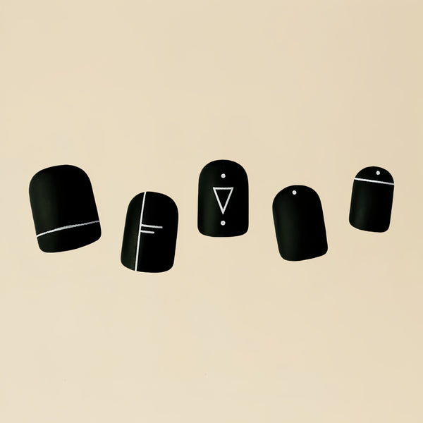 12 Sizes-24 Pcs Press On Nails Y059