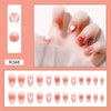 12 Sizes-24 Pcs Press On Nails R348