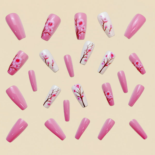 12 Sizes-24 Pcs Press On Nails Y499