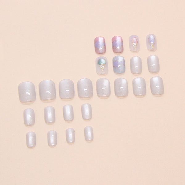 12 Sizes-24 Pcs Press On Nails W1779